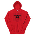ALL IN. EVERY DAY. Hoodie in Red. FatherFirst Drop 1.